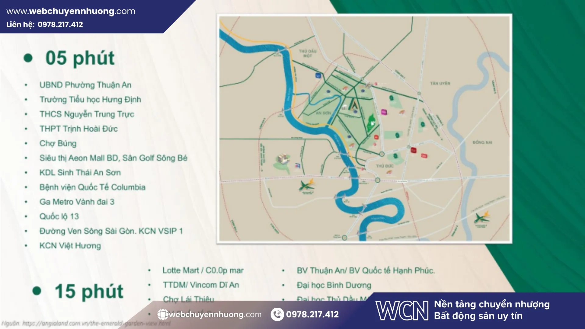 Nhờ sở hữu vị trí trung tâm Thuận An cùng khả năng kết nối nhanh đến các khu công nghiệp, trung tâm thương mại và TP. Thủ Đức, The Emerald Garden View được đánh giá là dự án có nhiều lợi thế khi cân nhắc có nên mua The Emerald Garden View cho mục tiêu an cư hoặc đầu tư lâu dài.