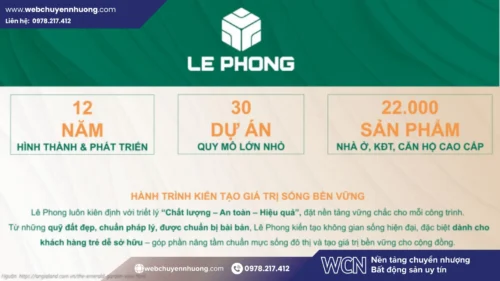 Với uy tín đã được khẳng định qua nhiều dự án tại Bình Dương, Tập đoàn Lê Phong trở thành yếu tố quan trọng giúp người mua thêm tự tin khi cân nhắc có nên mua The Emerald Garden View.