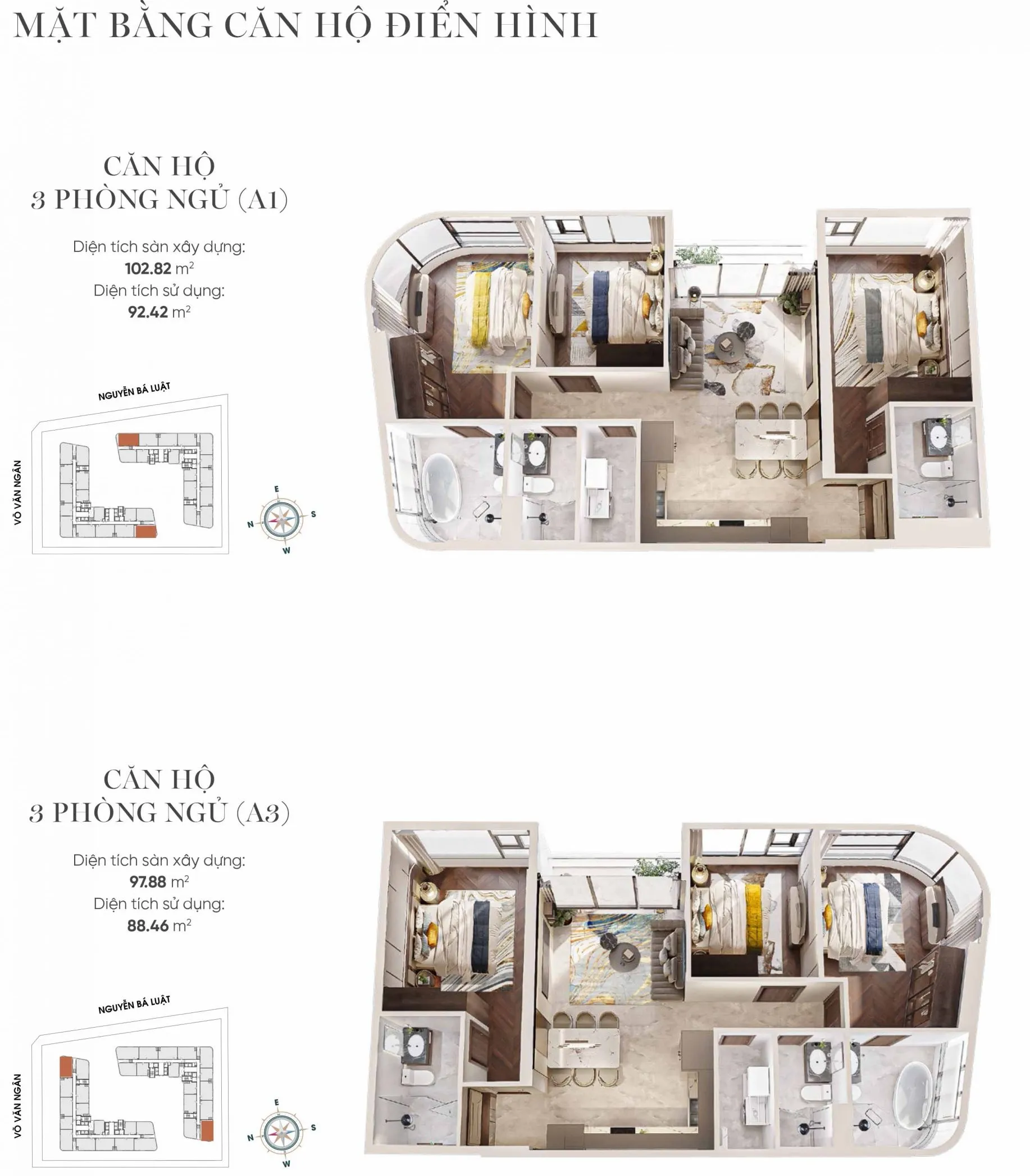 Căn hộ The Emerald Boulevard 3PN đáp ứng linh hoạt nhu cầu của gia đình nhiều thế hệ cũng như nhóm khách hàng cao cấp, với không gian rộng rãi, tính riêng tư cao và khả năng khai thác giá trị đa dạng.