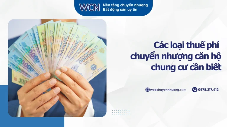Các loại Thuế phí chuyển nhượng căn hộ chung cư cần biết