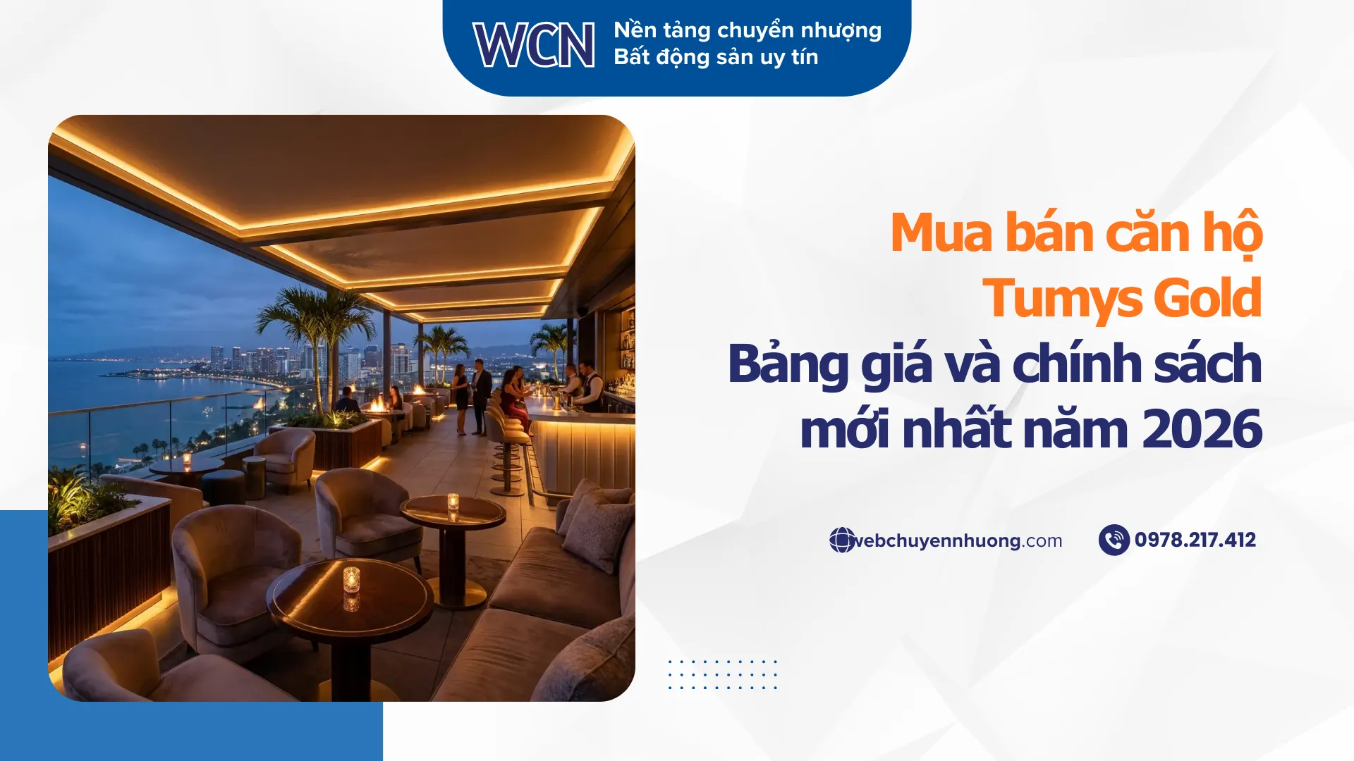 Mua bán căn hộ Tumys Gold | Bảng giá và chính sách mới nhất năm 2026