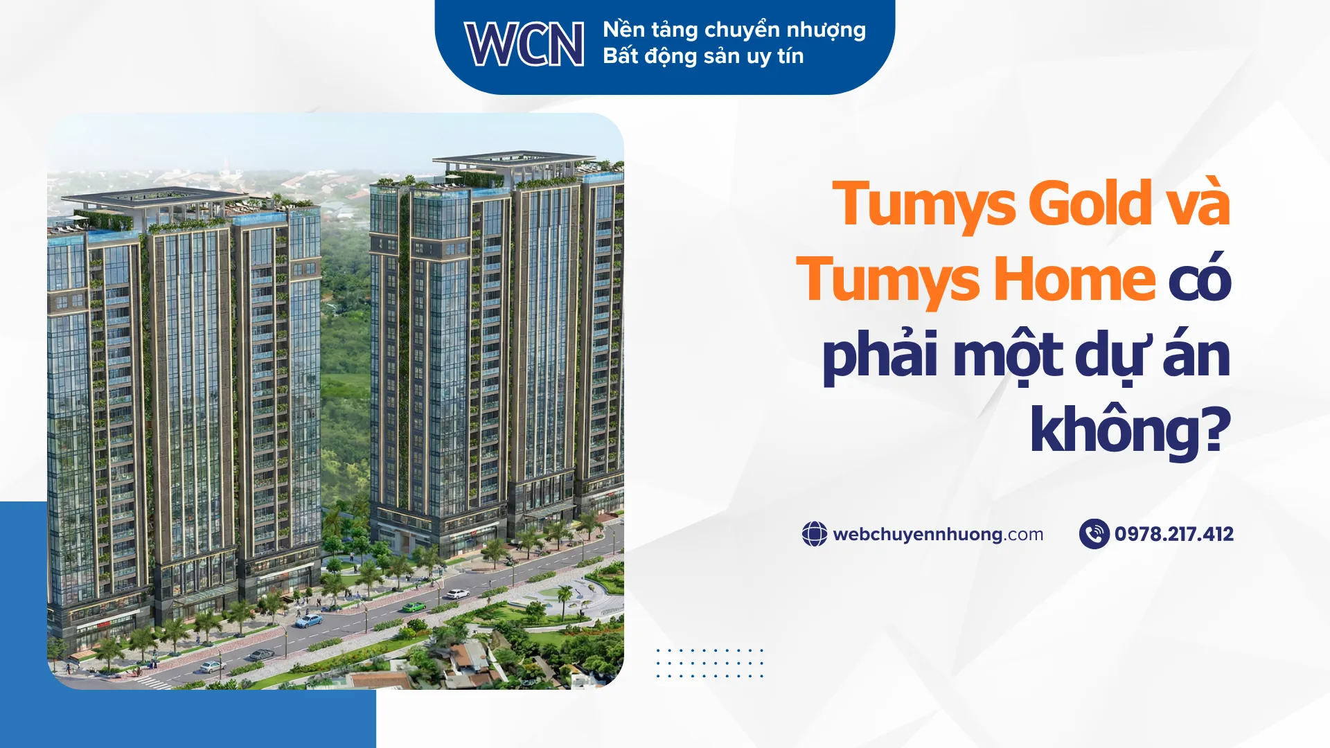 Tumys Gold và Tumys Home có phải là một dự án không?