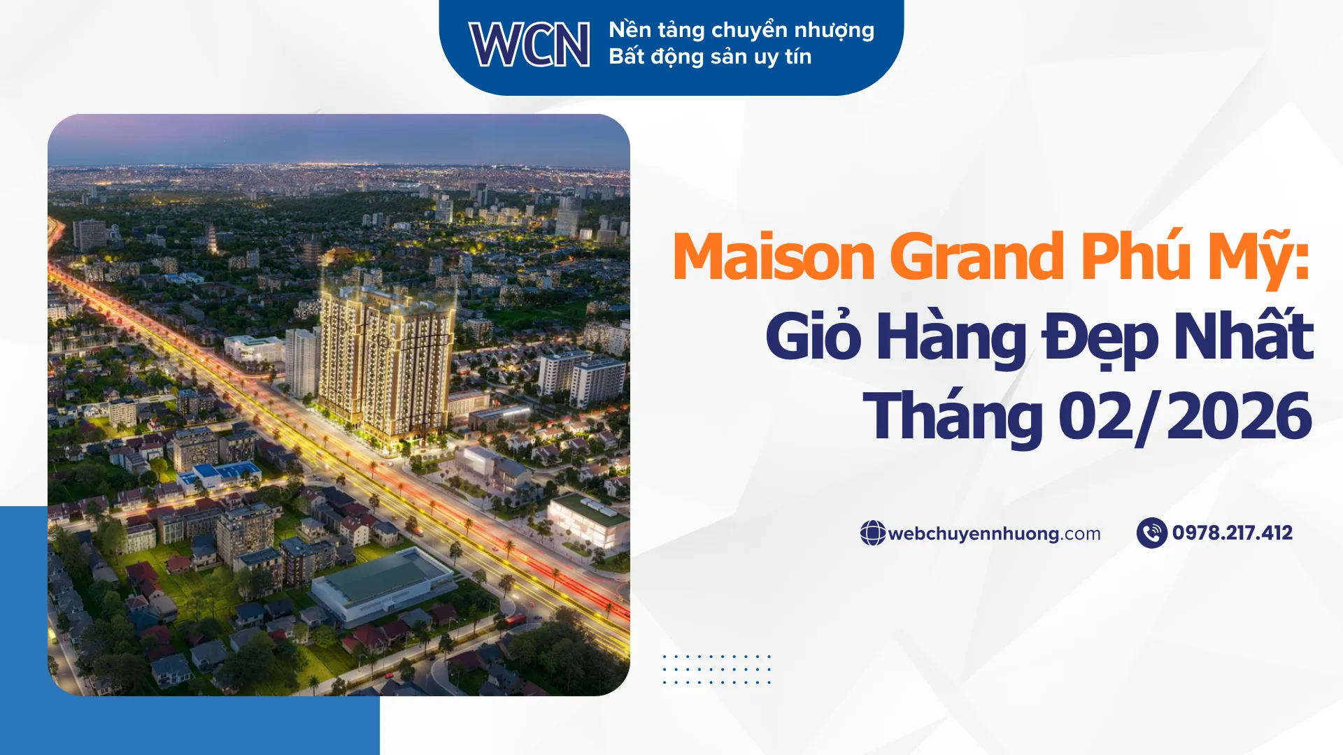 Giỏ Hàng Maison Grand Phú Mỹ Đẹp Nhất Tháng 02/2026