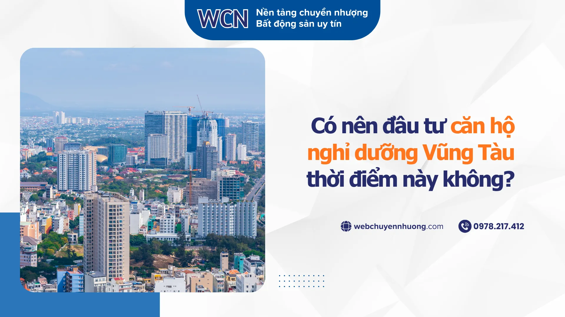 Có nên đầu tư căn hộ nghỉ dưỡng Vũng Tàu thời điểm này không?