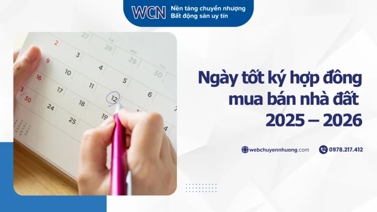 Ngày tốt ký hợp đồng mua bán nhà đất 2025 – 2026: Cúng động thổ & nhập trạch hợp phong thủy