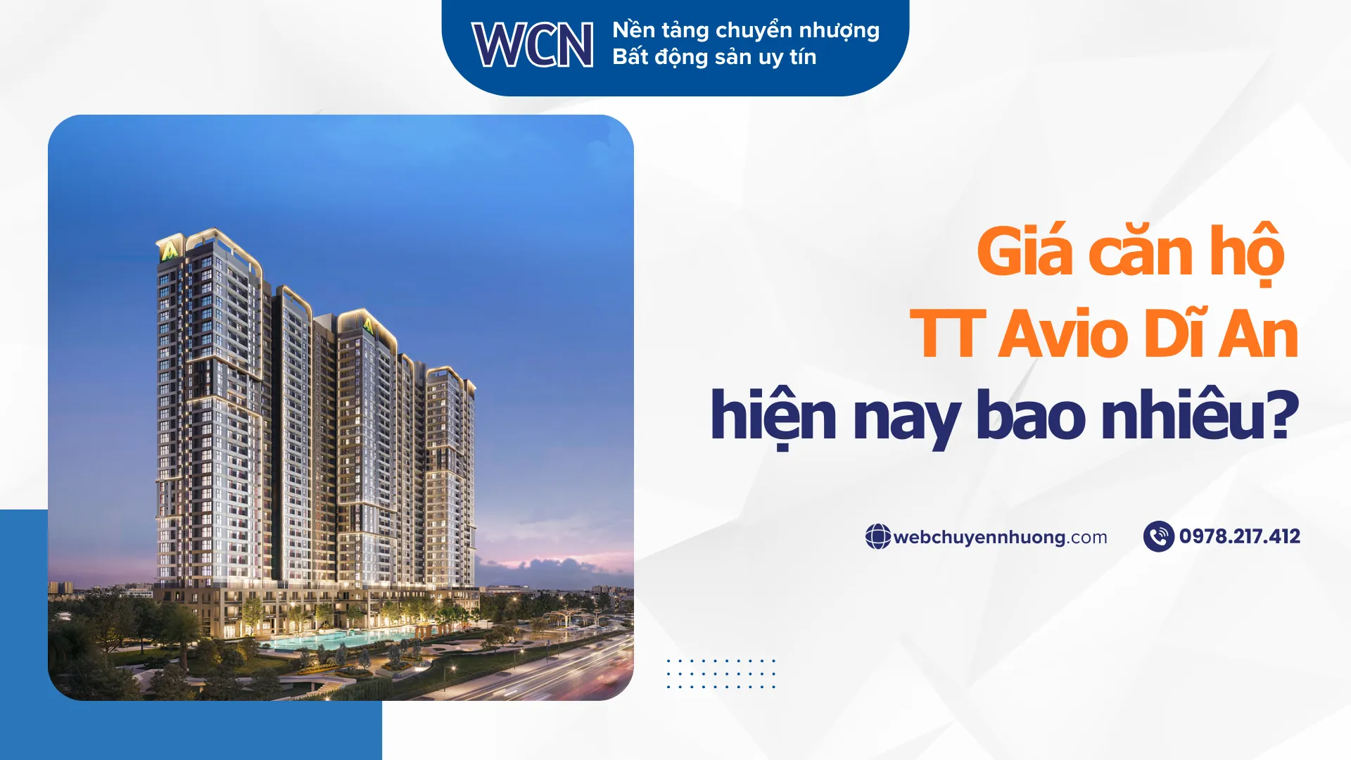 Giá căn hộ TT Avio Dĩ An hiện nay bao nhiêu?