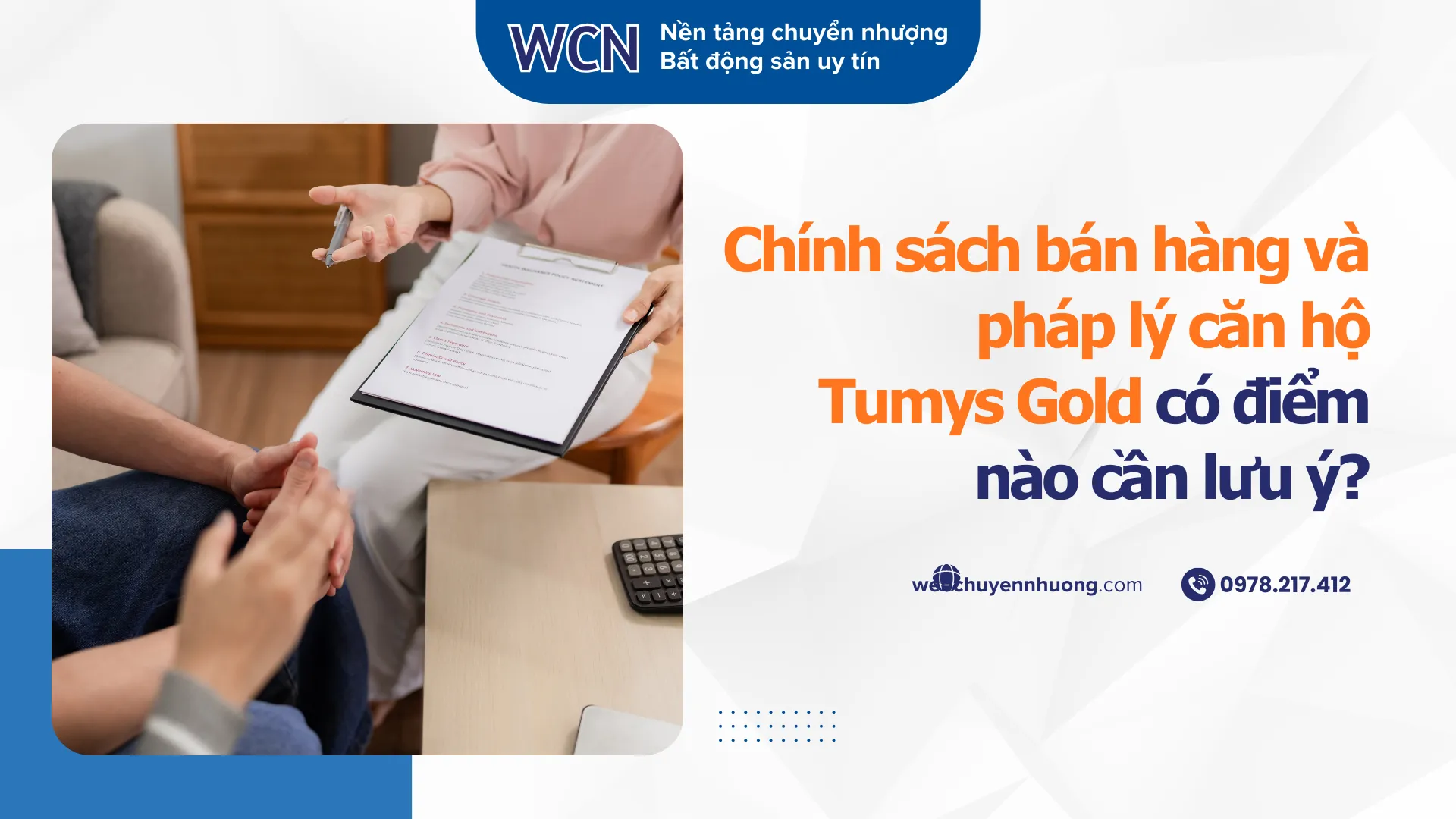 Chính sách bán hàng và pháp lý căn hộ Tumys Gold có điểm nào cần lưu ý?