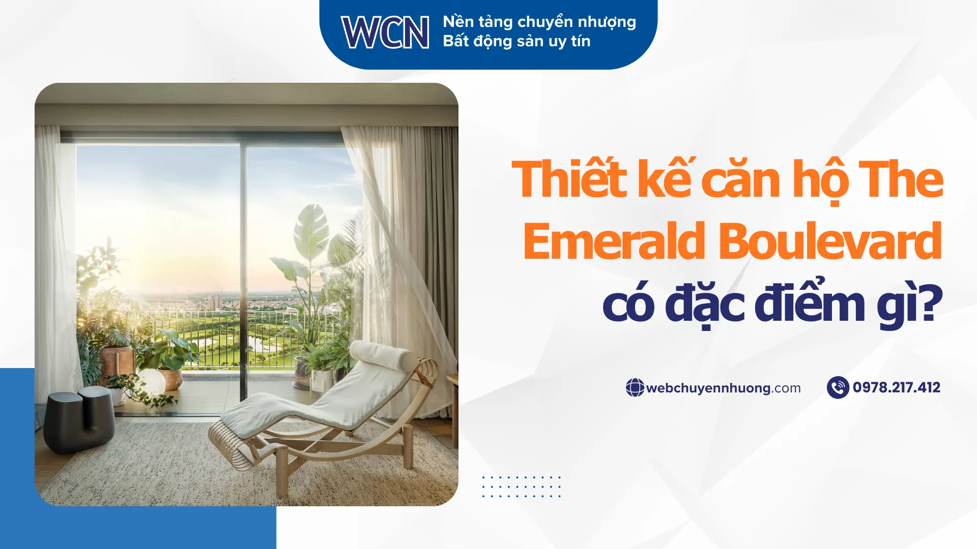 Thiết kế căn hộ The Emerald Boulevard có đặc điểm gì?