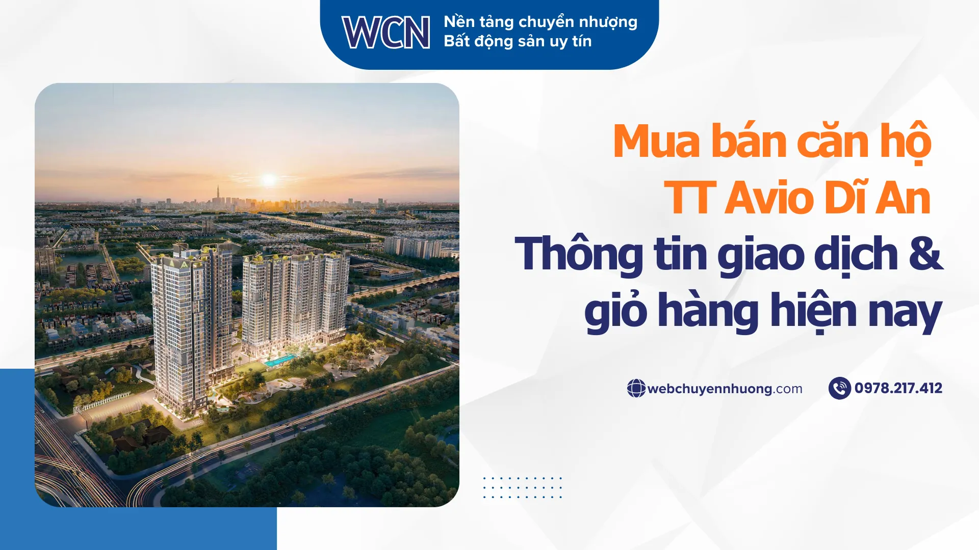 Mua bán căn hộ TT Avio Dĩ An – Thông tin giao dịch & giỏ hàng hiện nay
