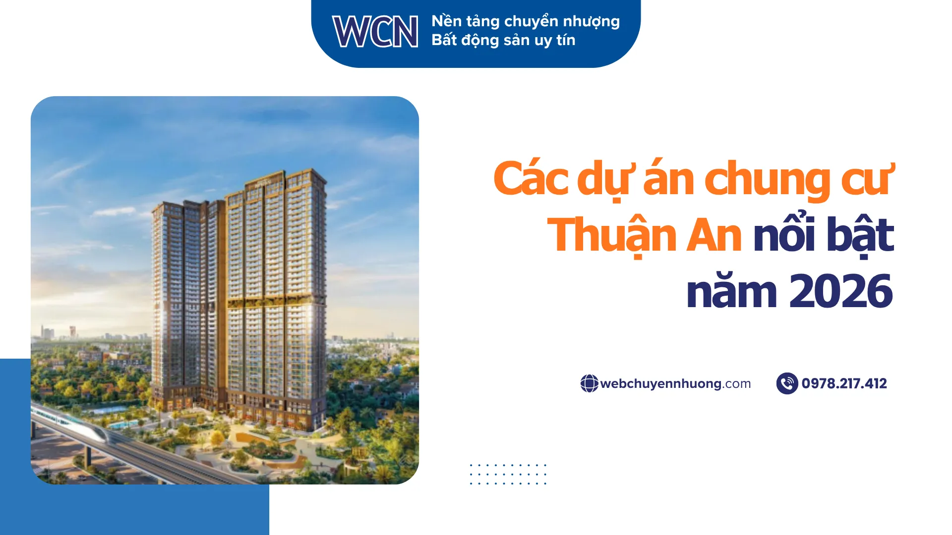 Các dự án chung cư Thuận An nổi bật năm 2026