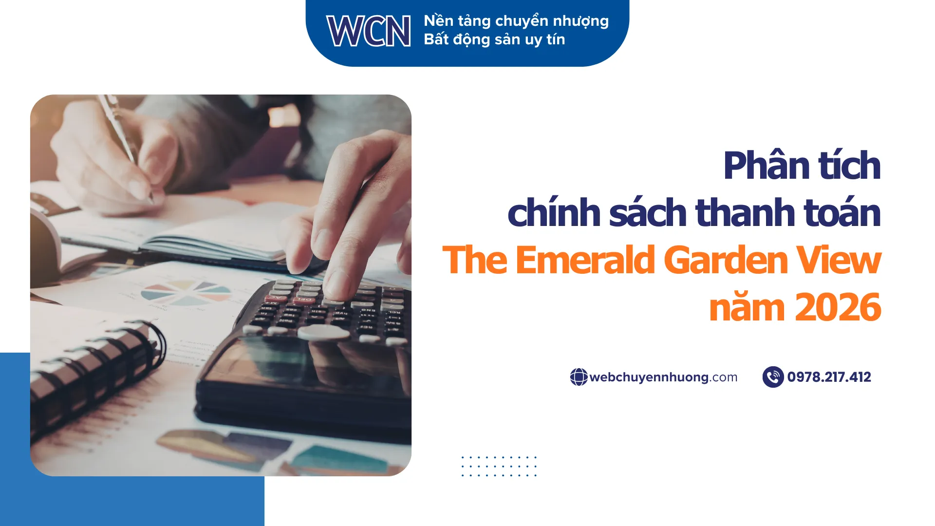 Phân tích chính sách thanh toán The Emerald Garden View năm 2026: Mua nhà nhẹ áp lực chỉ từ 0.5%/tháng